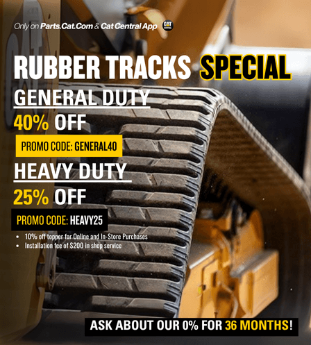 Rubber tracks promo mobile image